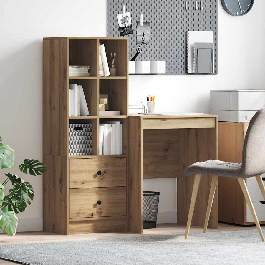 Bureau met lade 2 pcs Artisan Eiken