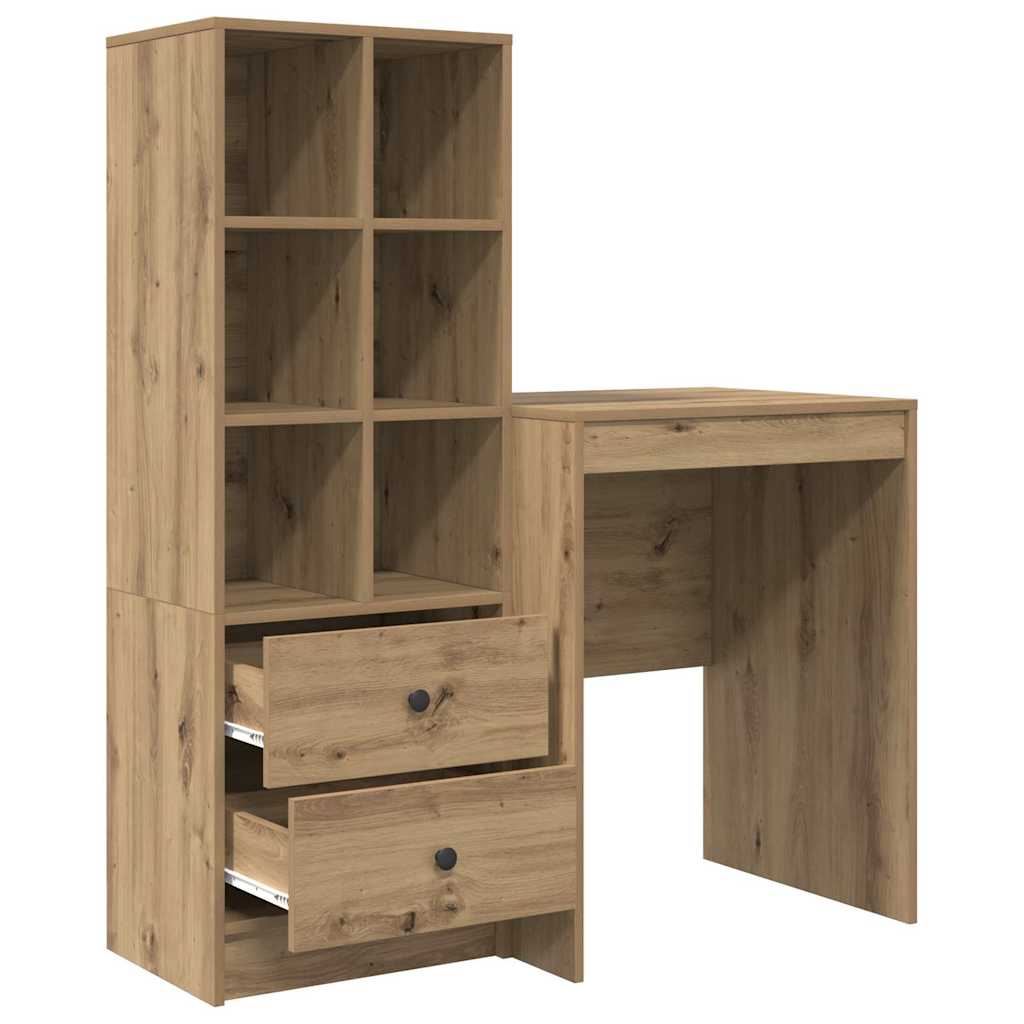 Bureau met lade 2 pcs Artisan Eiken