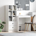 Bureau met lade 115,5x50x127 cm wit