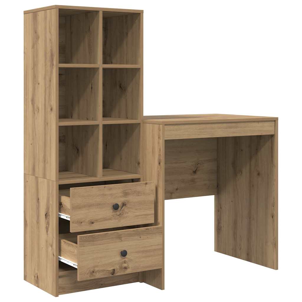 Bureau met lade 2 pcs Artisan Eiken