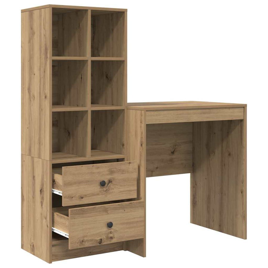 Bureau met lade 2 pcs Artisan Eiken
