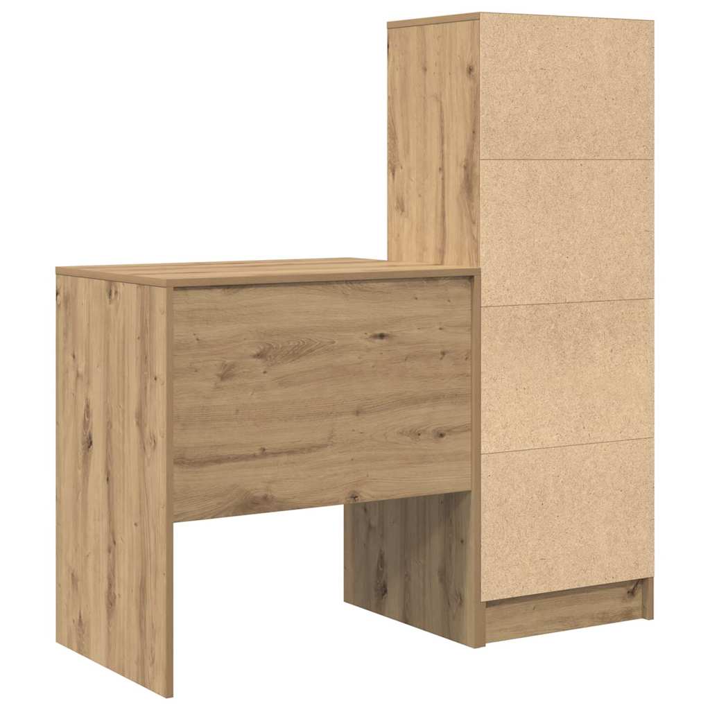 Bureau met lade 2 pcs Artisan Eiken
