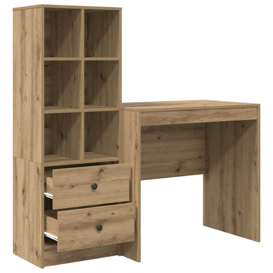 Bureau met lade 2 pcs Artisan Eiken