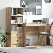 Bureau met lade 135,5x50x127 cm bewerkt hout