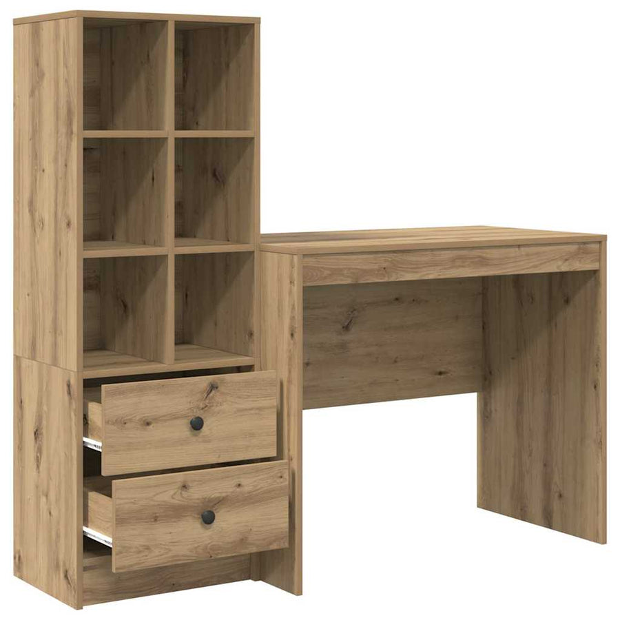 Bureau met lade 2 pcs Artisan Eiken