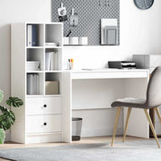 Bureau met lade 145,5x50x127 cm wit