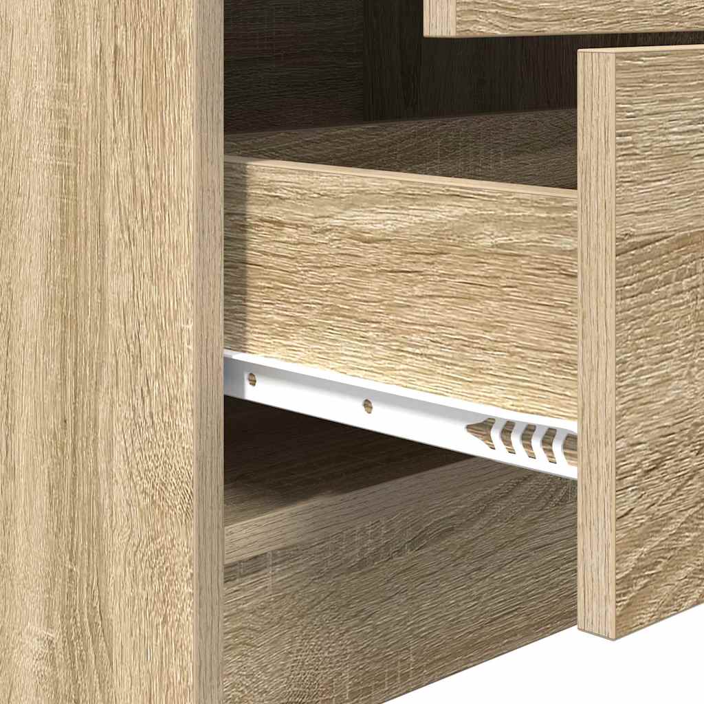 Bureau met lade 2 pcs Sonoma Eiken