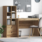 Bureau met lade 145.5x50x127 cm artisan eiken