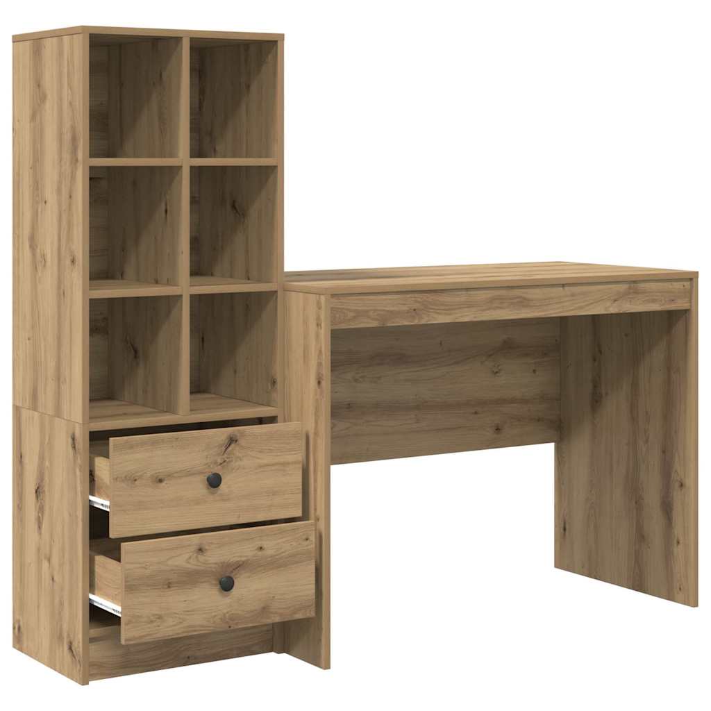 Bureau met lade 2 pcs Artisan Eiken