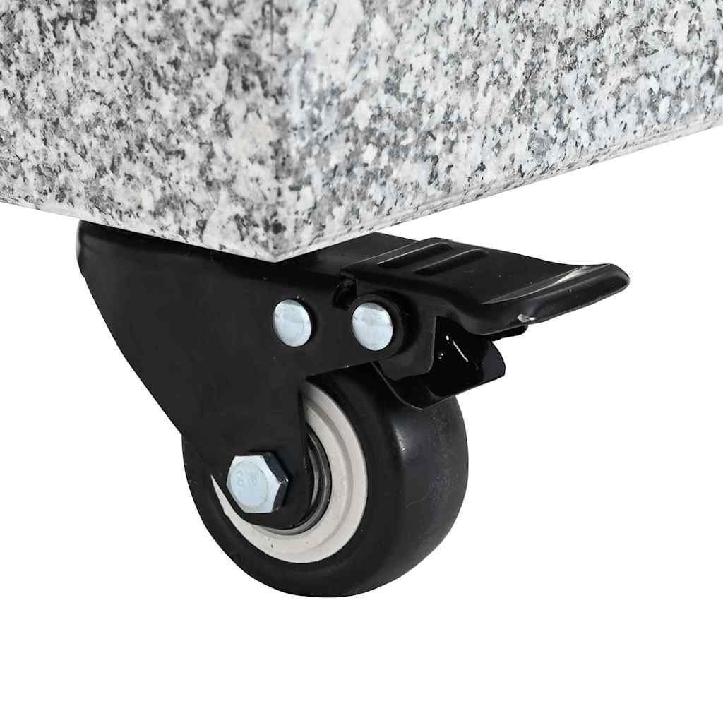 Parasolvoet Grijs 45 x 45 x 45 cm Graniet