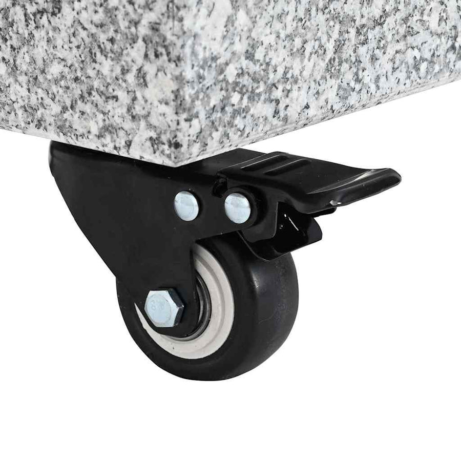 Parasolvoet Grijs 45 x 25 x 45 cm Graniet en Staal