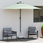 Parasol Base Grey 45 x 25 x 45 cm Granite and Steel
