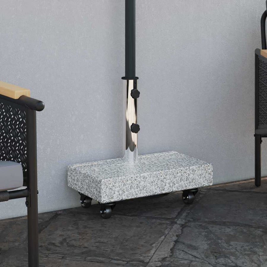 Parasolvoet Grijs 45 x 25 x 45 cm Graniet en Staal