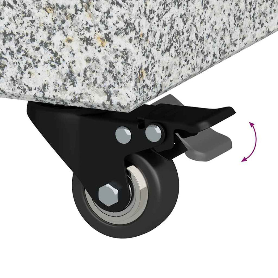 Parasolvoet Grijs 45 x 25 x 45 cm Graniet en Staal