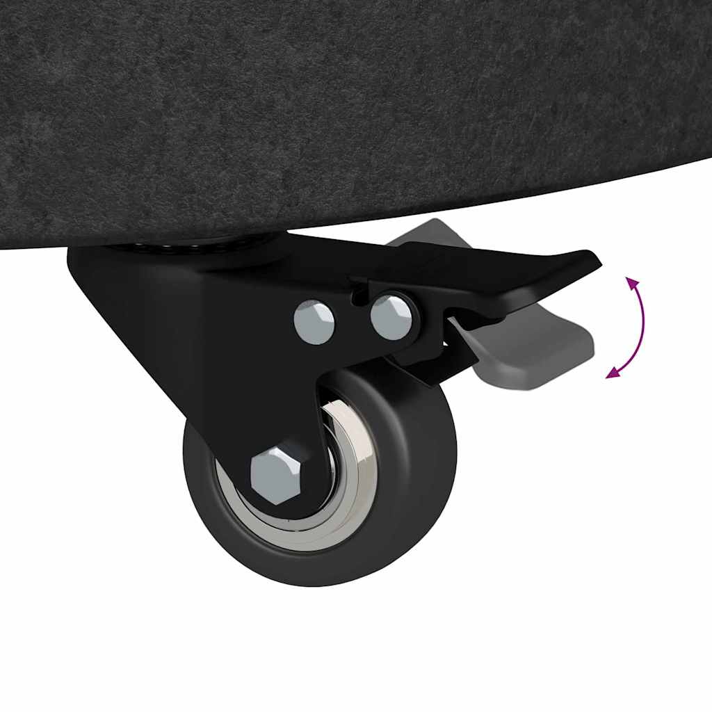 Parasolvoet 45 X 45 X 45 Cm Graniet En Rvs met wielen (66 cm) Zwart 30 kg