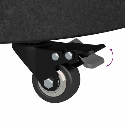 Parasolvoet 45 X 45 X 45 Cm Graniet En Rvs met wielen (66 cm) Zwart 30 kg
