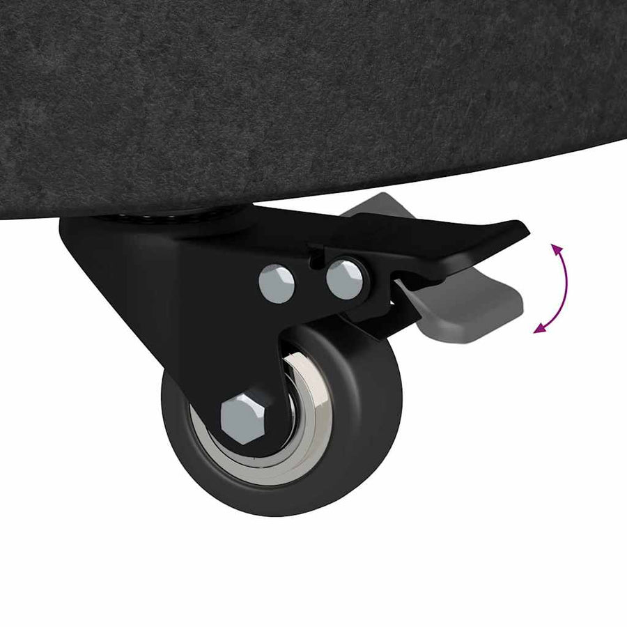 Parasolvoet 45 X 45 X 45 Cm Graniet En Rvs met wielen (66 cm) Zwart 30 kg