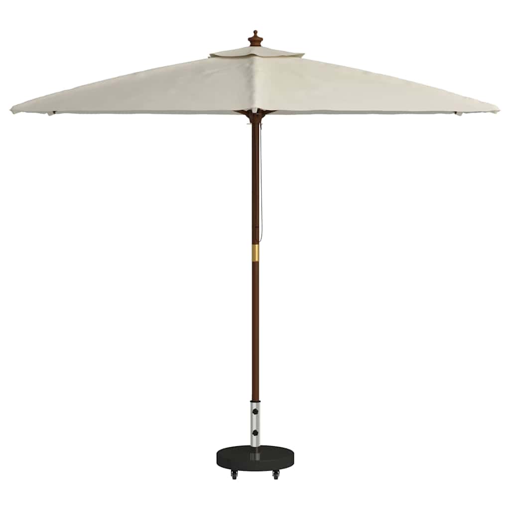 Parasolvoet 45 X 45 X 45 Cm Graniet En Rvs met wielen (66 cm) Zwart 30 kg