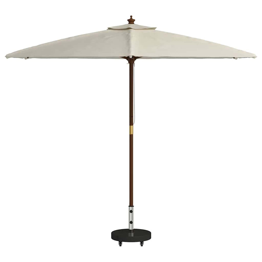 Parasolvoet 45 X 45 X 45 Cm Graniet En Rvs met wielen (66 cm) Zwart 30 kg