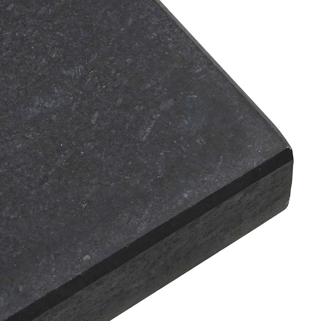Parasolvoet Zwart 45 x 45 x 43 cm Graniet en Staal