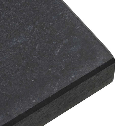 Parasolvoet Zwart 45 x 45 x 43 cm Graniet en Staal