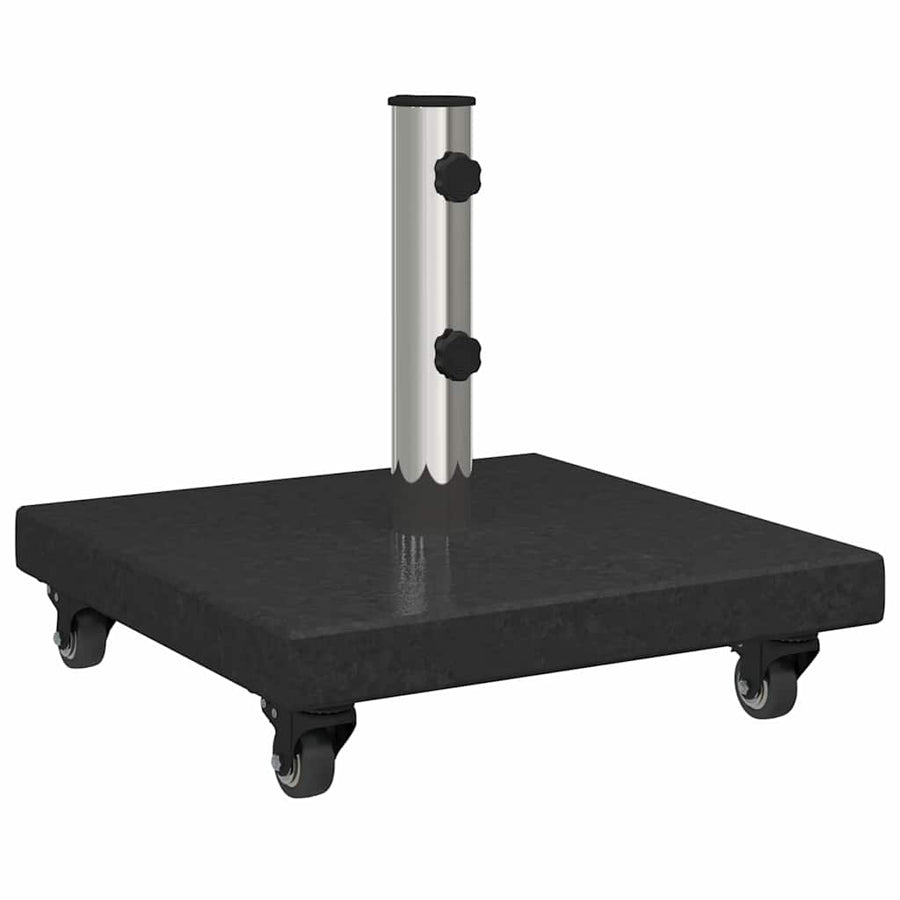 Parasolvoet Zwart 45 x 45 x 43 cm Graniet en Staal
