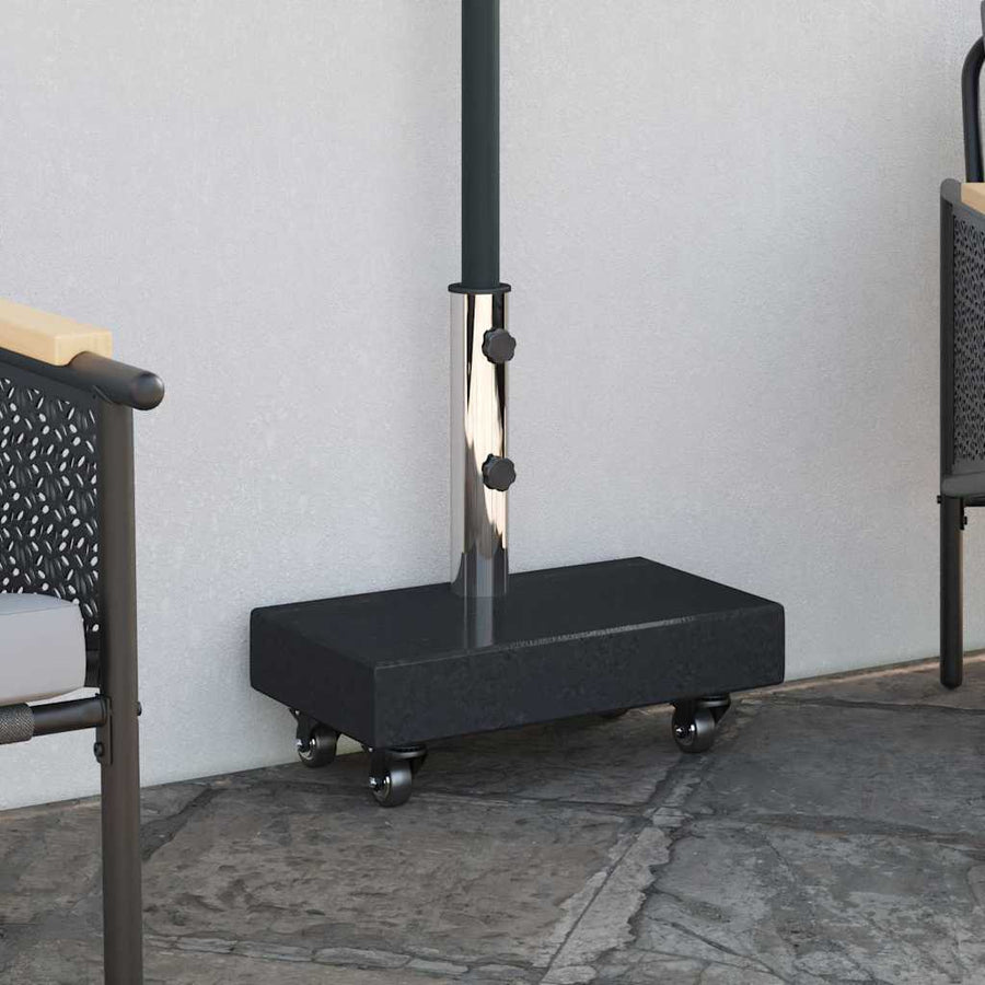 Parasolvoet Zwart 45 x 25 x 45 cm Graniet
