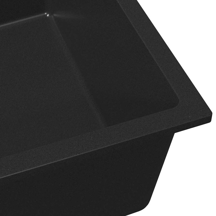 Keukenwasbak Zwart 54 x 44 x 20 cm Graniet