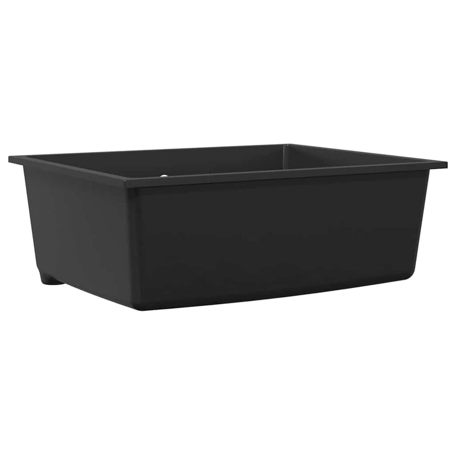 Keukenwasbak Zwart 54 x 44 x 20 cm Graniet