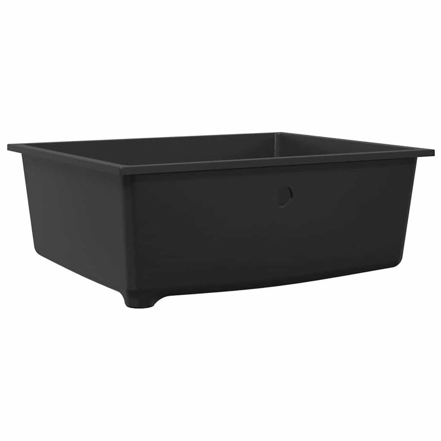 Keukenwasbak Zwart 54 x 44 x 20 cm Graniet