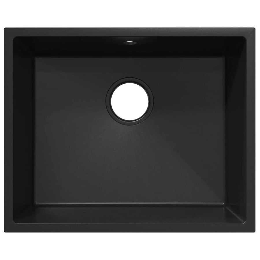Keukenwasbak Zwart 54 x 44 x 20 cm Graniet