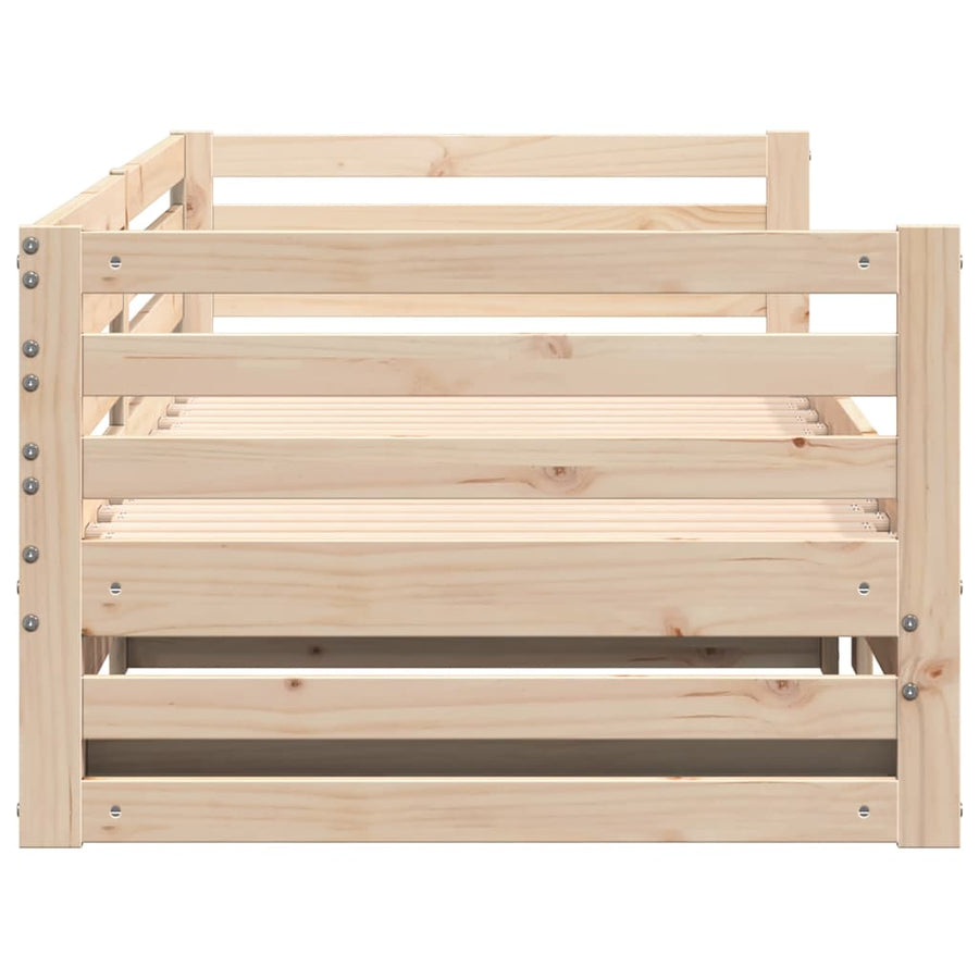 Dagbed met onderschuifbed zonder matras 80x200 cm