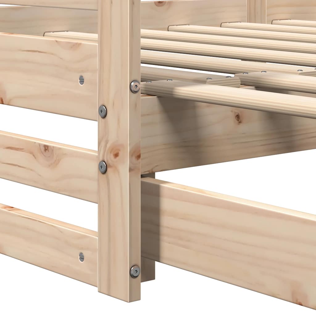 Dagbed met onderschuifbed zonder matras 80x200 cm