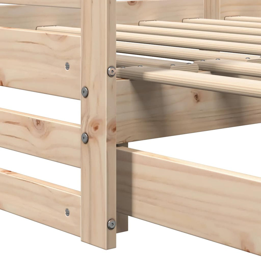 Dagbed met onderschuifbed zonder matras 80x200 cm
