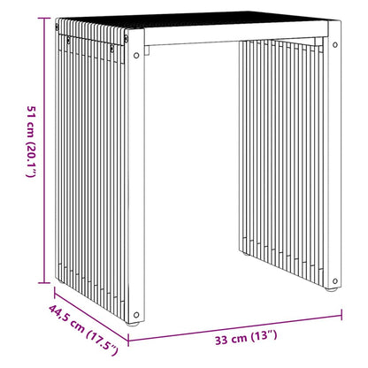Tuin Bijzettafel 3 pcs Bruin 33 x 44,5 x 51 cm Massief Teakhout