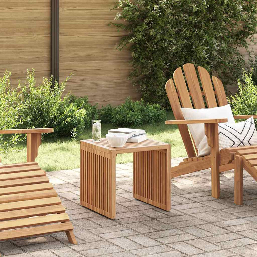 Tuin Bijzettafel Bruin 45 x 42,5 x 45 cm Massief Teakhout