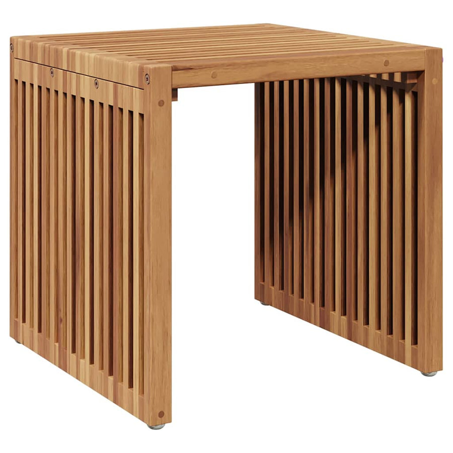 Tuin Bijzettafel Bruin 45 x 42,5 x 45 cm Massief Teakhout