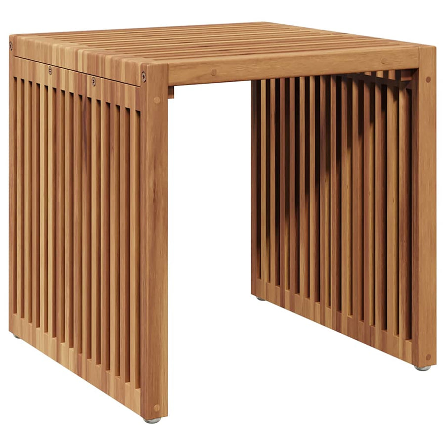 Tuin Bijzettafel Bruin 45 x 42,5 x 45 cm Massief Teakhout