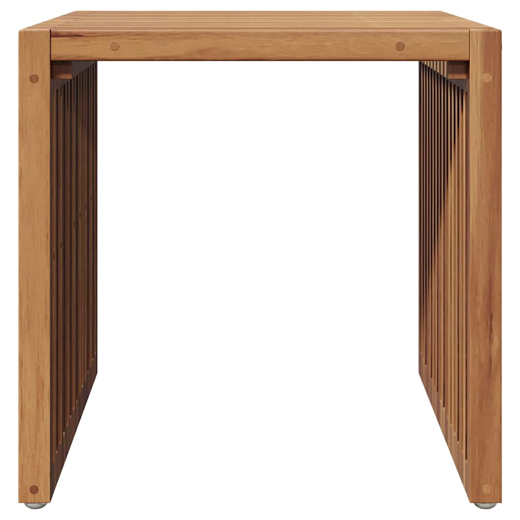 Tuin Bijzettafel Bruin 45 x 42,5 x 45 cm Massief Teakhout