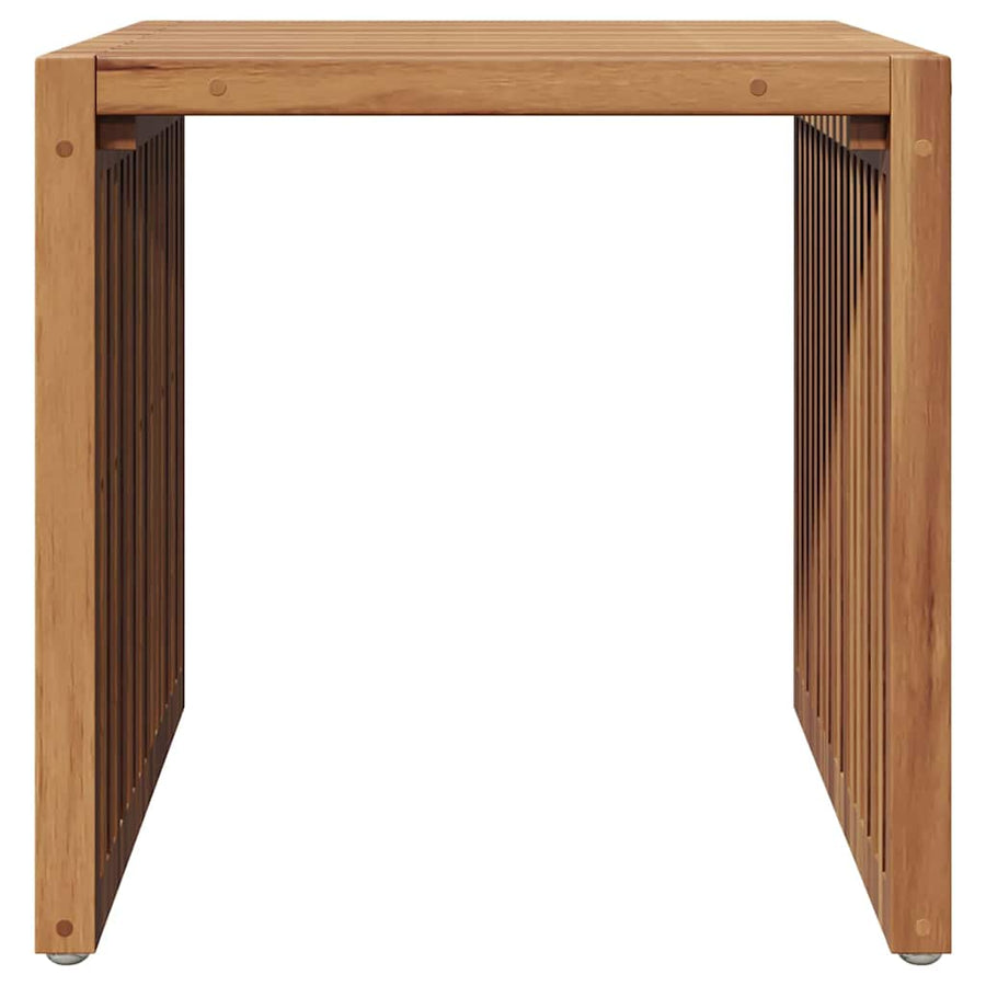 Tuin Bijzettafel Bruin 45 x 42,5 x 45 cm Massief Teakhout