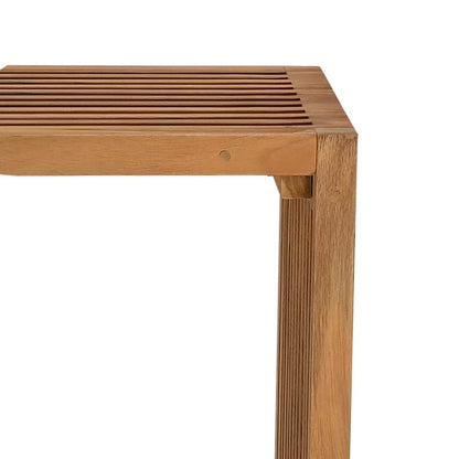Tuin Bijzettafel Bruin 50 x 32,5 x 35 cm Massief Teakhout