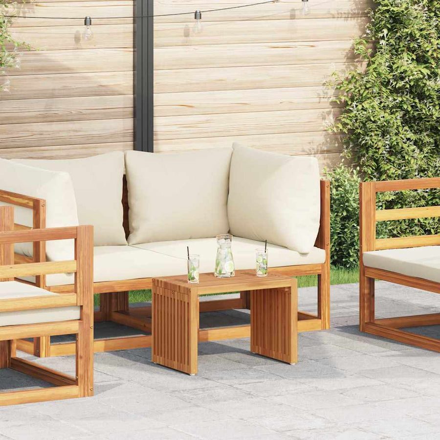 Tuin Bijzettafel Bruin 50 x 32,5 x 35 cm Massief Teakhout