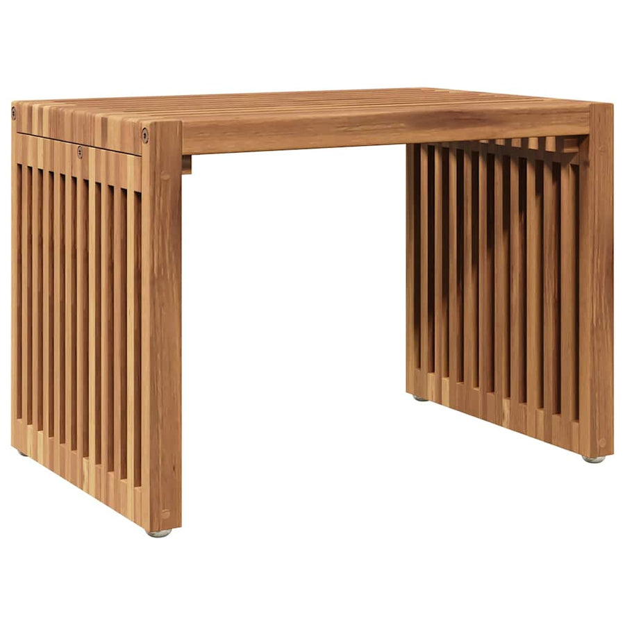 Tuin Bijzettafel Bruin 50 x 32,5 x 35 cm Massief Teakhout