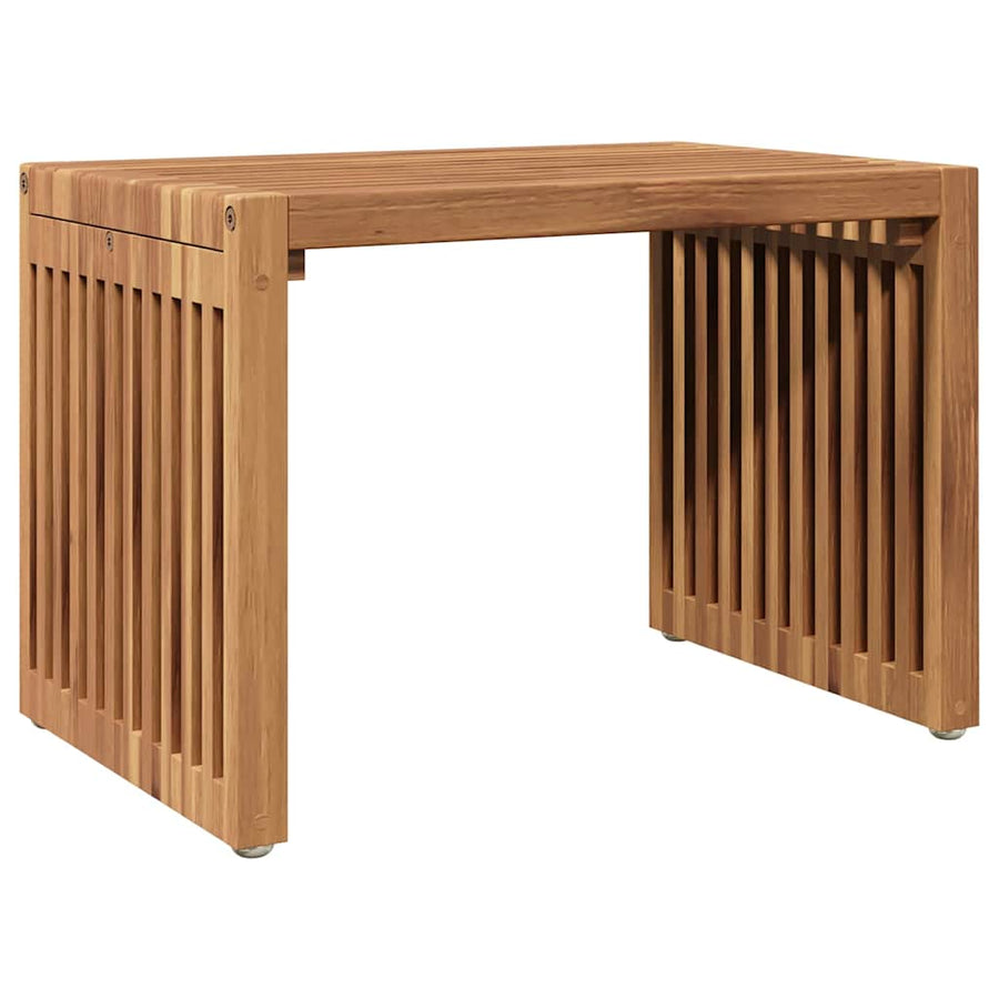 Tuin Bijzettafel Bruin 50 x 32,5 x 35 cm Massief Teakhout