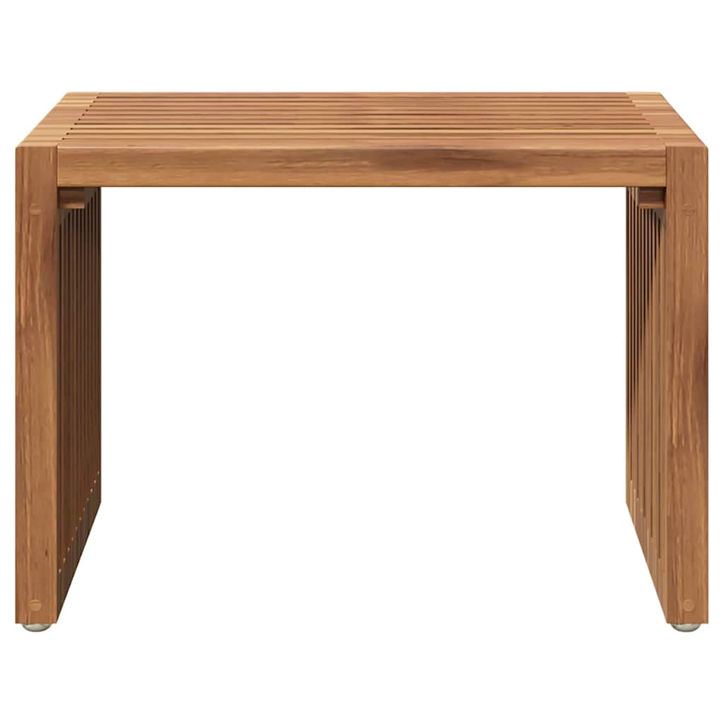 Tuin Bijzettafel Bruin 50 x 32,5 x 35 cm Massief Teakhout