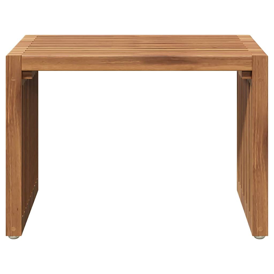 Tuin Bijzettafel Bruin 50 x 32,5 x 35 cm Massief Teakhout