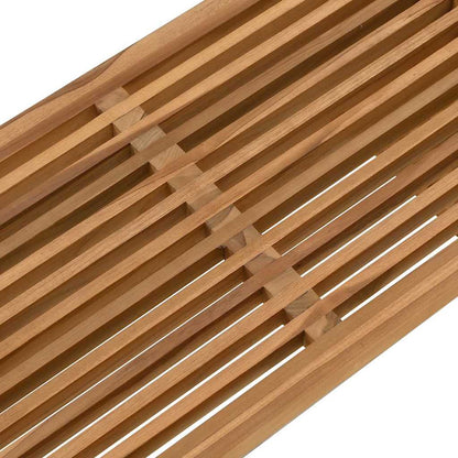 Tuin Bijzettafel Bruin 70 x 37,5 x 35,5 cm Massief Teakhout