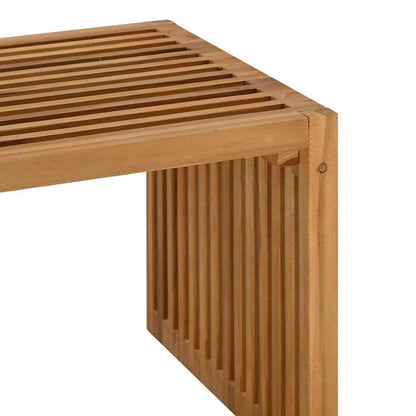 Tuin Bijzettafel Bruin 70 x 37,5 x 35,5 cm Massief Teakhout
