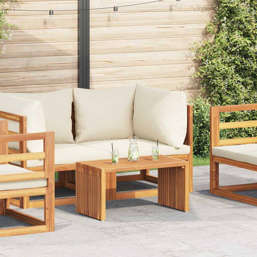 Tuin Bijzettafel Bruin 70 x 37,5 x 35,5 cm Massief Teakhout