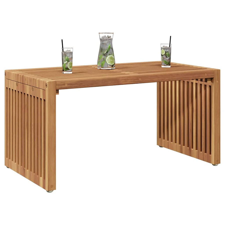 Tuin Bijzettafel Bruin 70 x 37,5 x 35,5 cm Massief Teakhout
